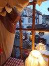 View of a Strasbourg street, during the Christmas market