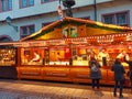 View of a Strasbourg street, during the Christmas market