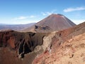 Stratovolcano Ngauruhoe and Red crater Royalty Free Stock Photo