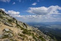 View of Strbske Pleso from the top of Predne Solisko. Slovakia Royalty Free Stock Photo