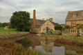 Lower Slaughter village view Royalty Free Stock Photo