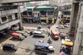 View of the street in Baclaran district, Manila, Philippines Royalty Free Stock Photo