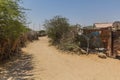 View of a street in Berbera, Somalila Royalty Free Stock Photo