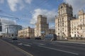 View street Bobruiskaya, Minsk Gate building