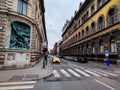 View of street from crossroad