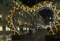 View of street decorations