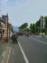 a view of a street food place in the Borobudur area, Indonesia