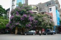 View of street at Halong city in Quang Ninh, Vietnam