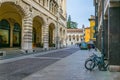 View of a street in the historical center of Udine, Italy....IMAGE