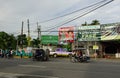 View of the street in Kalibo, Philippines Royalty Free Stock Photo