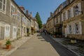 View on the street of the medieval village of vezelay Royalty Free Stock Photo