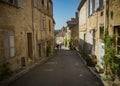 view on the street of the medieval village of vezelay Royalty Free Stock Photo