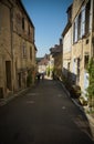 View on the street of the medieval village of vezelay Royalty Free Stock Photo
