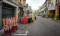 View of the street in Melaka, Malaysia Royalty Free Stock Photo