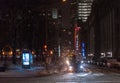 View of street of Montreal in Quebec