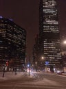 View of street of Montreal in Quebec