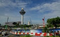 View of street near NAIA airport in Manila, Philippines Royalty Free Stock Photo