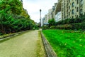 View of a street in Paris Royalty Free Stock Photo