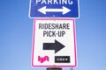 Lyft Uber sign