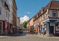 View of a street with some bars in the red light district of the Hamburg district of St. Pauli