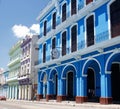 Havana old street with colorful buildings - Cuba Royalty Free Stock Photo