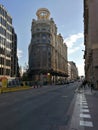 View of Streets of Barcelona Downtown Royalty Free Stock Photo