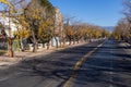 View of the streets of the city of Mendoza. Royalty Free Stock Photo