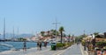 View of the streets of Marmaris and the port. Walk around the city. Tours to Marmaris for youth.Picturesque landscapes of islands Royalty Free Stock Photo