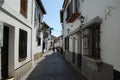 View of the streets and old buildings of Granada in Andalusia (Spain). El Albaicin (or Albayzin) Royalty Free Stock Photo