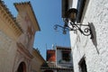 View of the streets and old buildings of Granada in Andalusia (Spain). El Albaicin (or Albayzin) Royalty Free Stock Photo