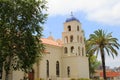 View on the streets of Old Town, in front of the immaculate Conception Church, San Diego, California, 2016 Royalty Free Stock Photo