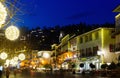 Townscape of Ascona in evening