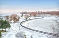 View of Strelka Park in Yaroslavl