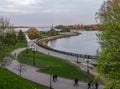 View of Strelka Park in Yaroslavl