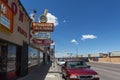 View of a stretch of the famous route 66 the city of Galllup