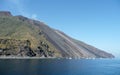 View of Stromboli, volcano of the Aeolian Islands Archipelago, Italy Royalty Free Stock Photo