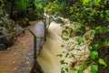 Strong winter waterflow in the Banias River Royalty Free Stock Photo