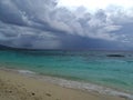 White Sand Beach and the turquoise ocean in Moalboal, Cebu, Philippines Royalty Free Stock Photo