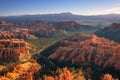 view of stunning red sandstone hoodoos in Bryce Canyon National Park in Utah, USA Royalty Free Stock Photo