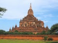 View of the Sulemani temple in Myanmar