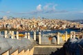 View from Suleymaniye Mosque of Beyoglu district across Golden Horn, Istanbul Royalty Free Stock Photo