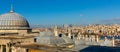 View from Suleymaniye Mosque of Beyoglu district across Golden Horn, Istanbul Royalty Free Stock Photo