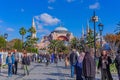 View of the Sultan Ahmet Park in front of Hagia Sophia Grand Mosque