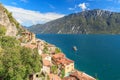 View to Limone sul Garda at the Lago di Garda