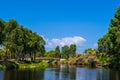 View of summer park Yarkon Royalty Free Stock Photo