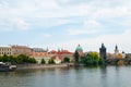 View on summer Prague