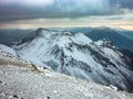 View from the summit of the Chachani volcano 6057m, Arequipa, Peru