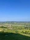 View from the summit of Glastonbury Tor Royalty Free Stock Photo