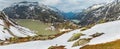 The Grimsel Pass summer landscape with lake Switzerland