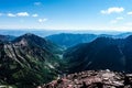 View from the summit of the Maroon Bells, near Aspen Colorado Royalty Free Stock Photo